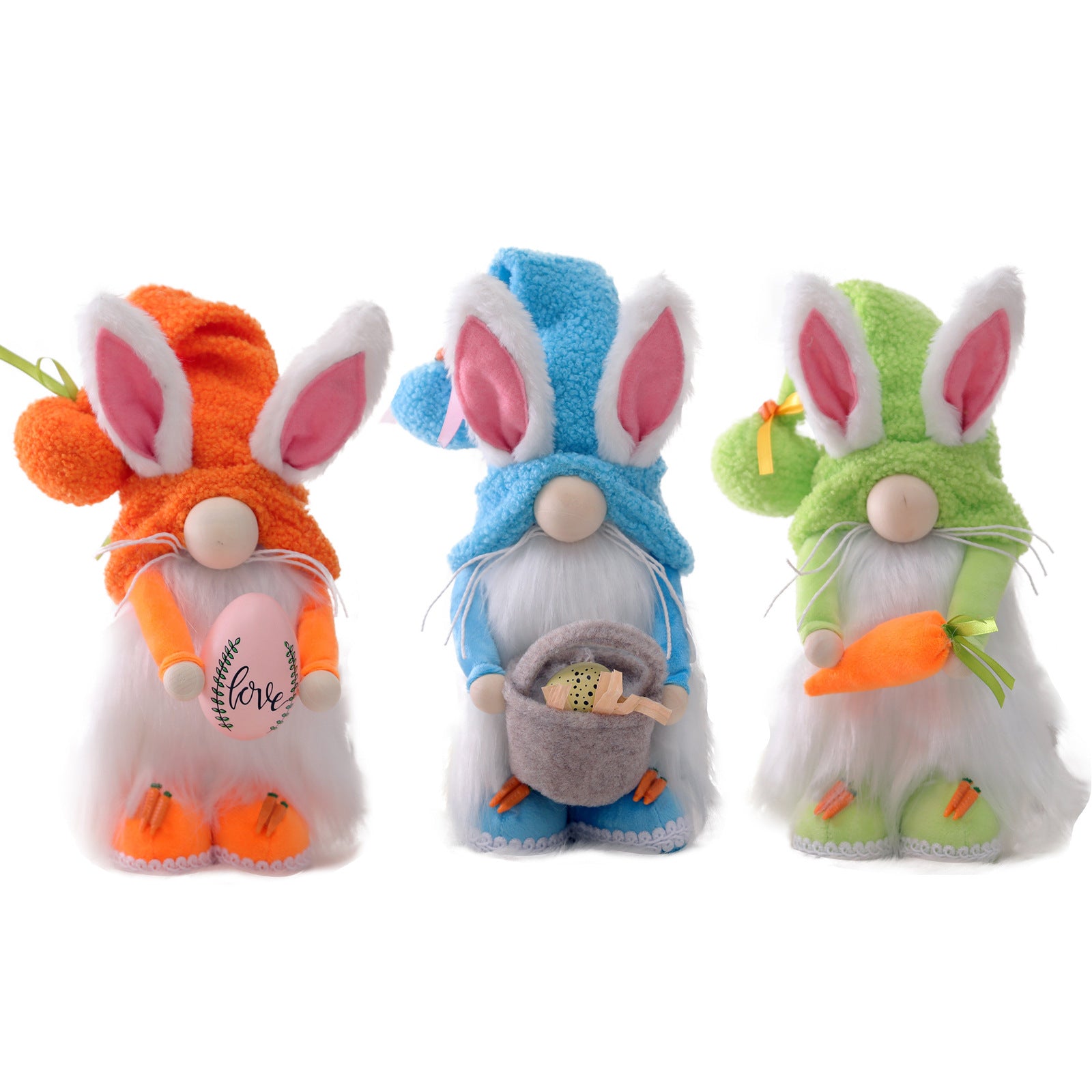 Easter Carrot Bunny Cartoon Cute Rabbit Decorative Ornament