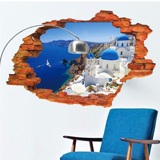 Bedroom & Living Room PVC Removable 3D Wallpaper