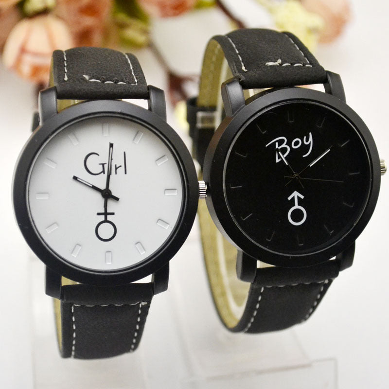 My Love Belt / Black and White Lovers Watch