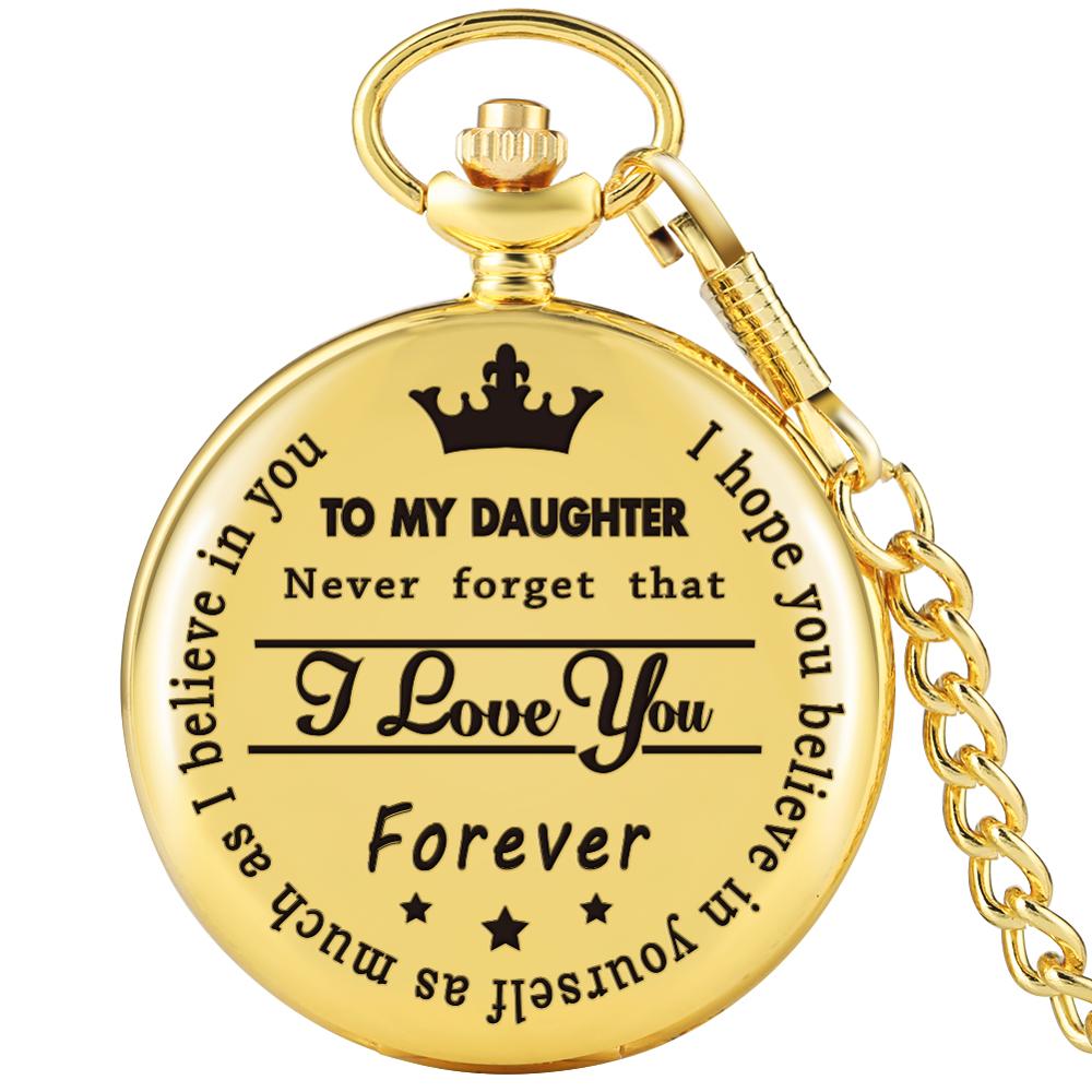 I LOVE YOU FOREVER Quartz Pocket Watch