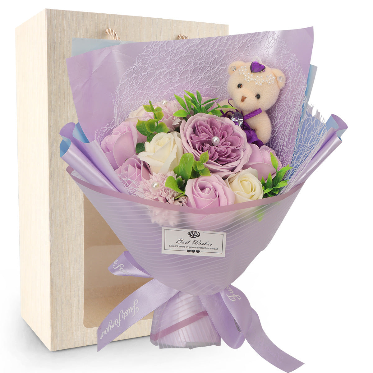 Carnations & Roses Creative Soap Flower Bouquet