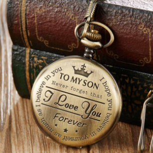 I LOVE YOU FOREVER Quartz Pocket Watch