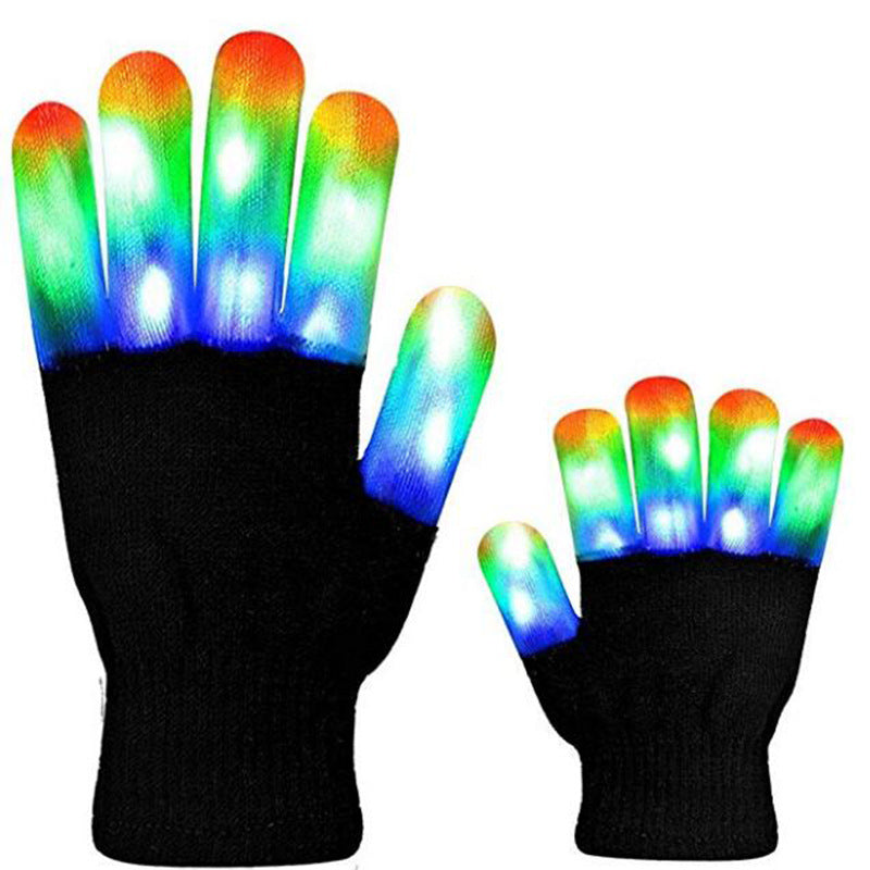 LED Rainbow Glowing Gloves