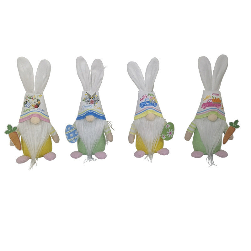 Easter Doll Carrot Rabbit Decoration