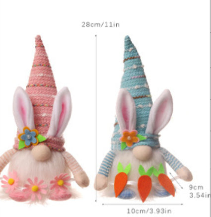 Easter Decorations Cartoon Luminous With Light Couple Decoration