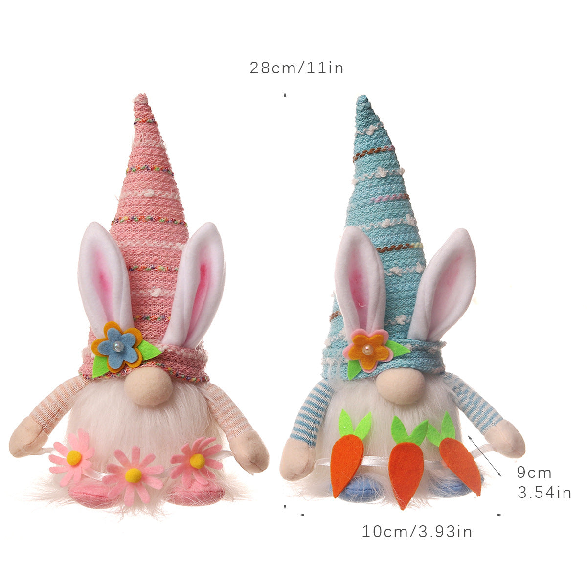 Easter Decorations Cartoon Luminous With Light Couple Decoration