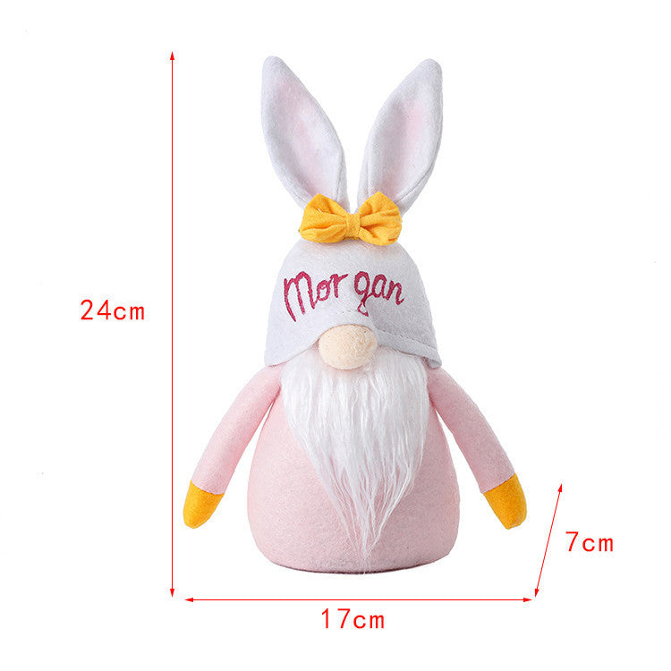 Cute Easter Letter Rabbit Doll Decoration