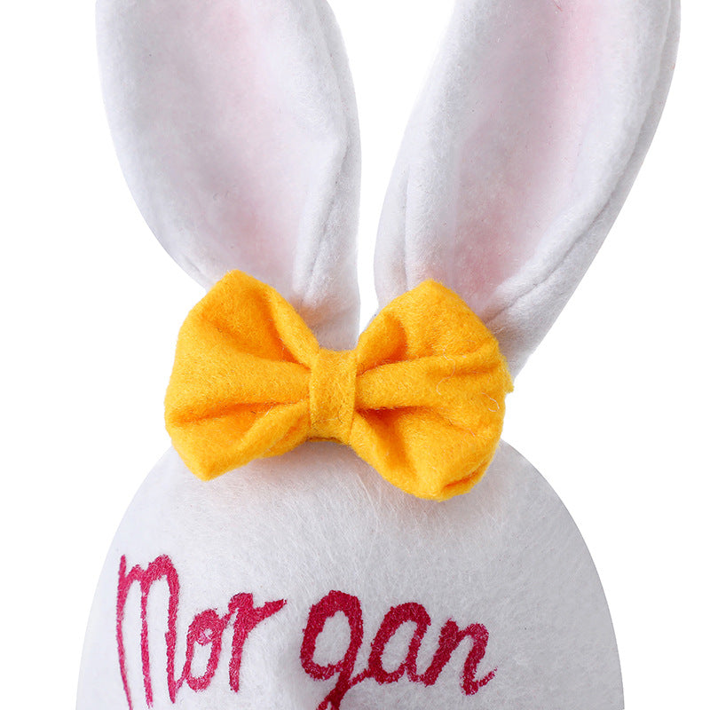 Cute Easter Letter Rabbit Doll Decoration