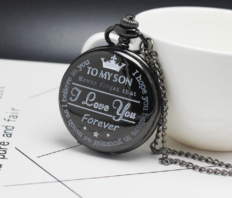 I LOVE YOU FOREVER Quartz Pocket Watch
