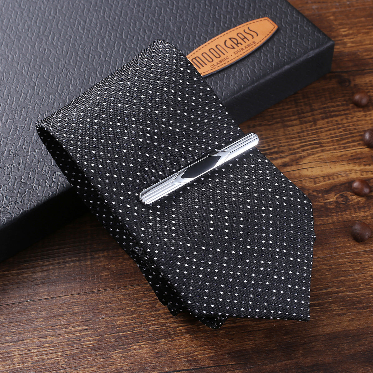 5pcs set: Belt-Wallet-Tie-Big Dial Watch-Cufflinks