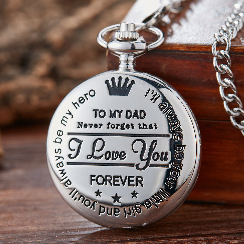 I LOVE YOU FOREVER Quartz Pocket Watch