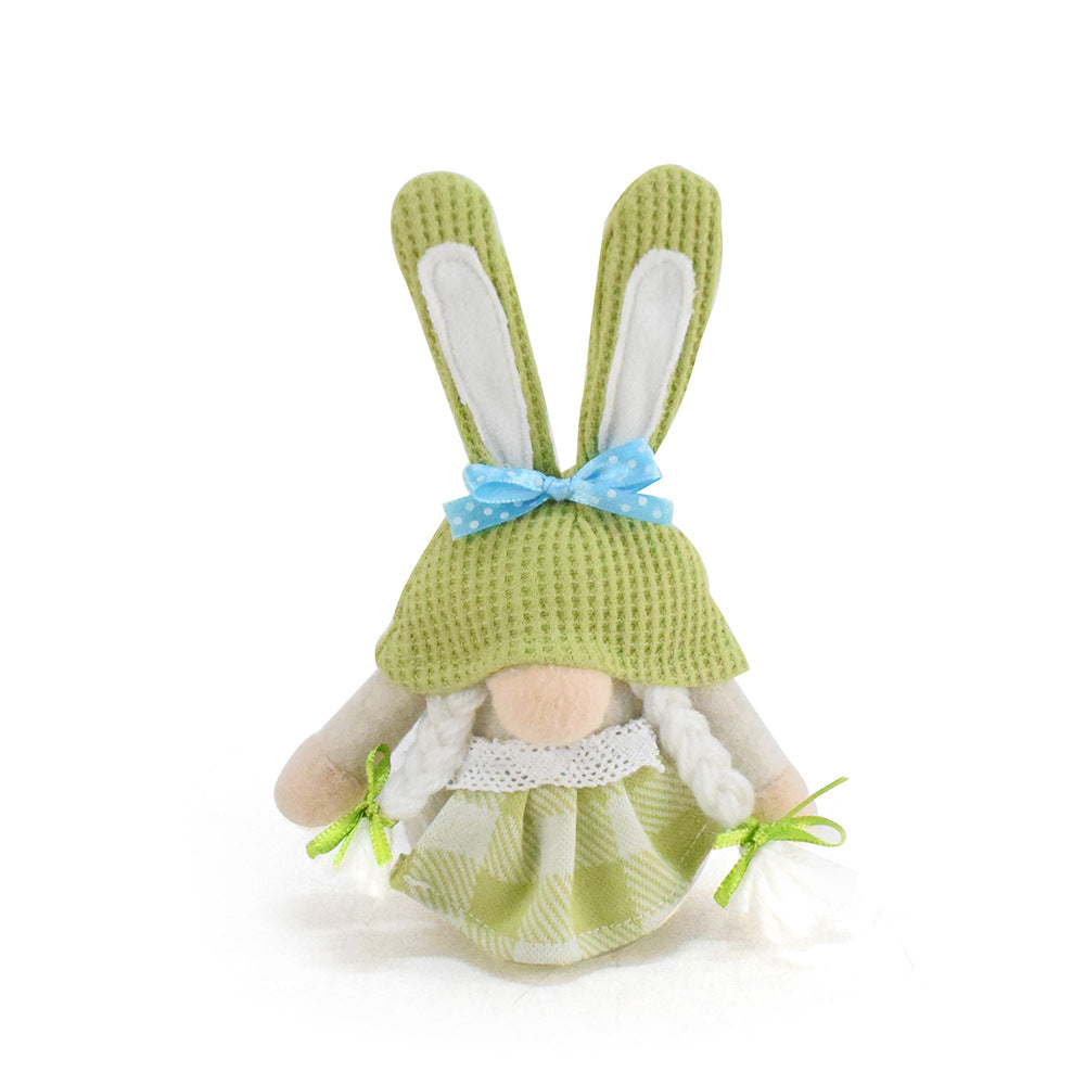 Faceless Doll Easter Green Rudolf Doll