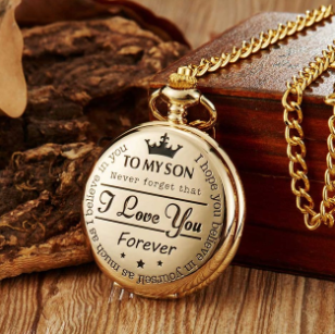 I LOVE YOU FOREVER Quartz Pocket Watch