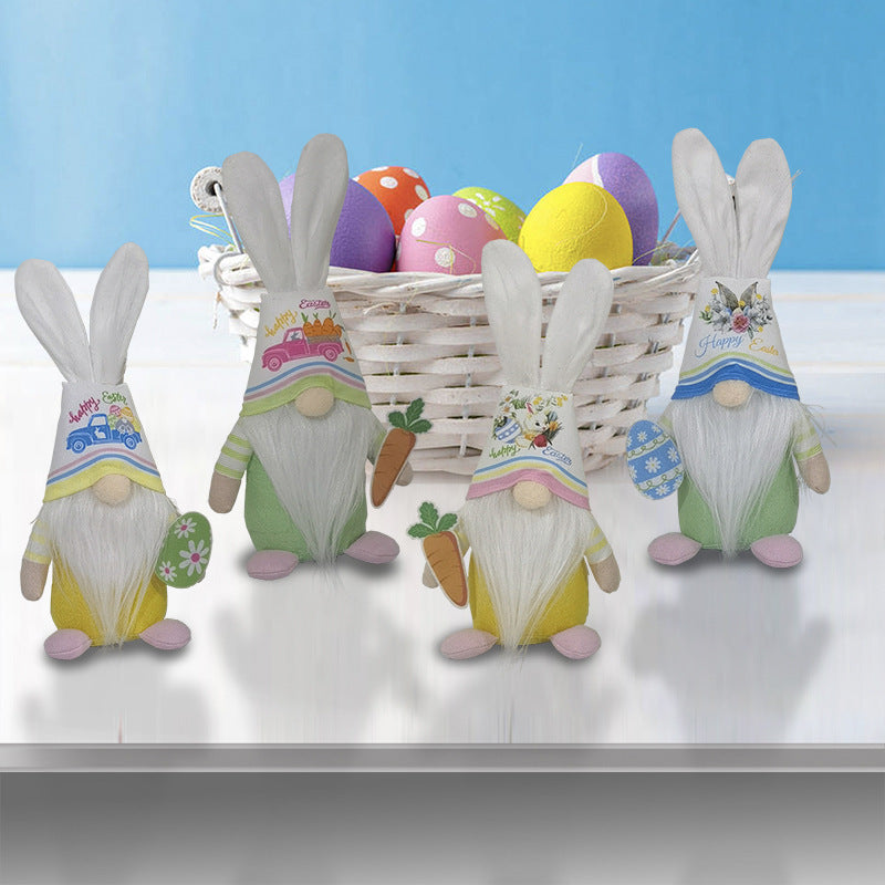 Easter Doll Carrot Rabbit Decoration