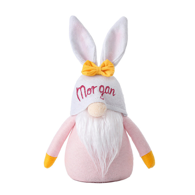 Cute Easter Letter Rabbit Doll Decoration