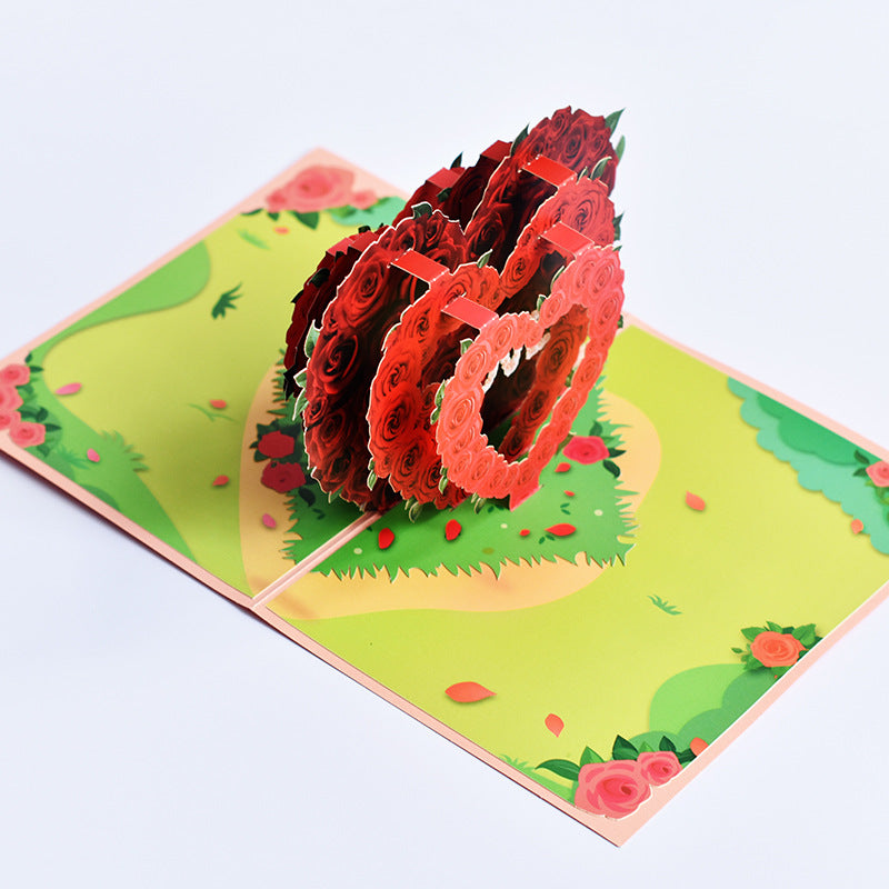 3D Pop-Up Flowers Card for Special Occasions